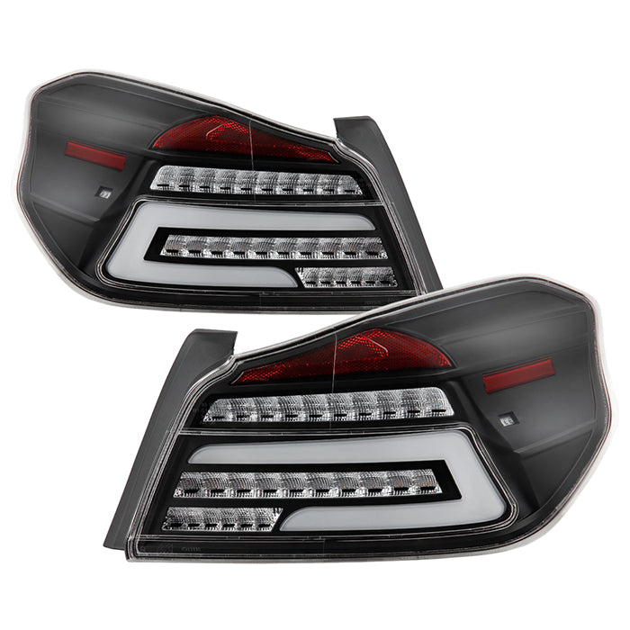 Xtune, Xtune Tail Lights Subaru WRX / WRX STi (15-19) [w/ Light Bar LED] Black or Red Clear