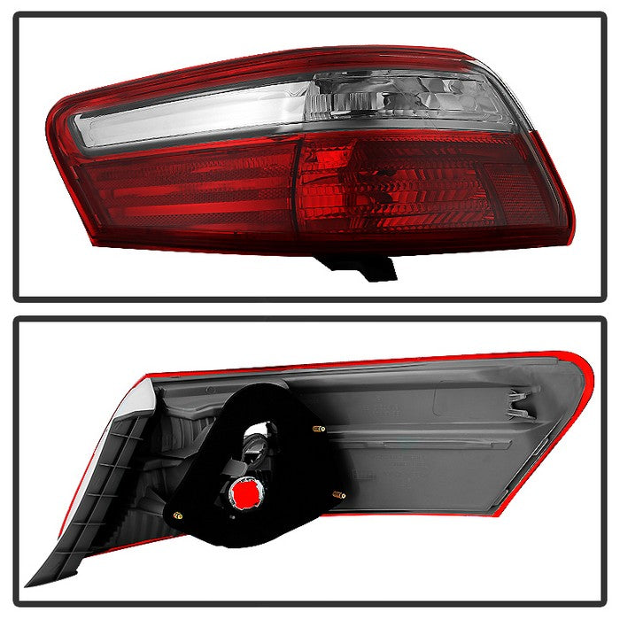 Xtune, Xtune Tail Lights Toyota Camry (2007-2009) [OEM Style] Red Clear