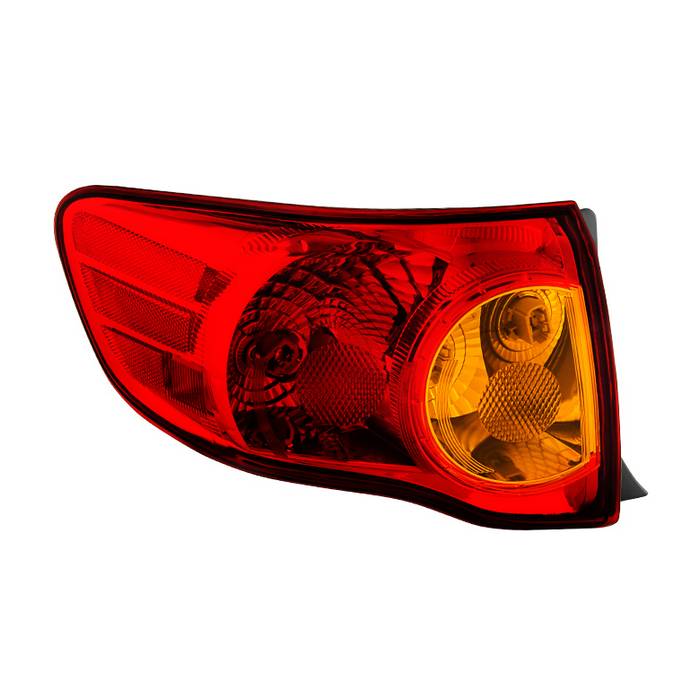 Xtune, Xtune Tail Lights Toyota Corolla (2009-2010) [OEM Style / Outer Side] Red Lens