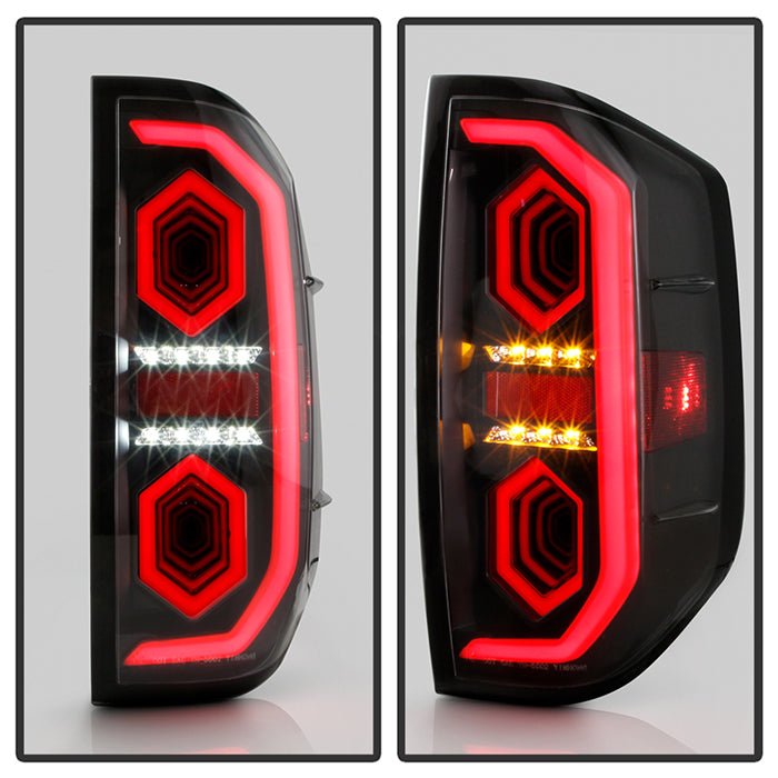 Xtune, Xtune Tail Lights Toyota Tundra (2014-2021) [Full LED Mirror 3D] Black